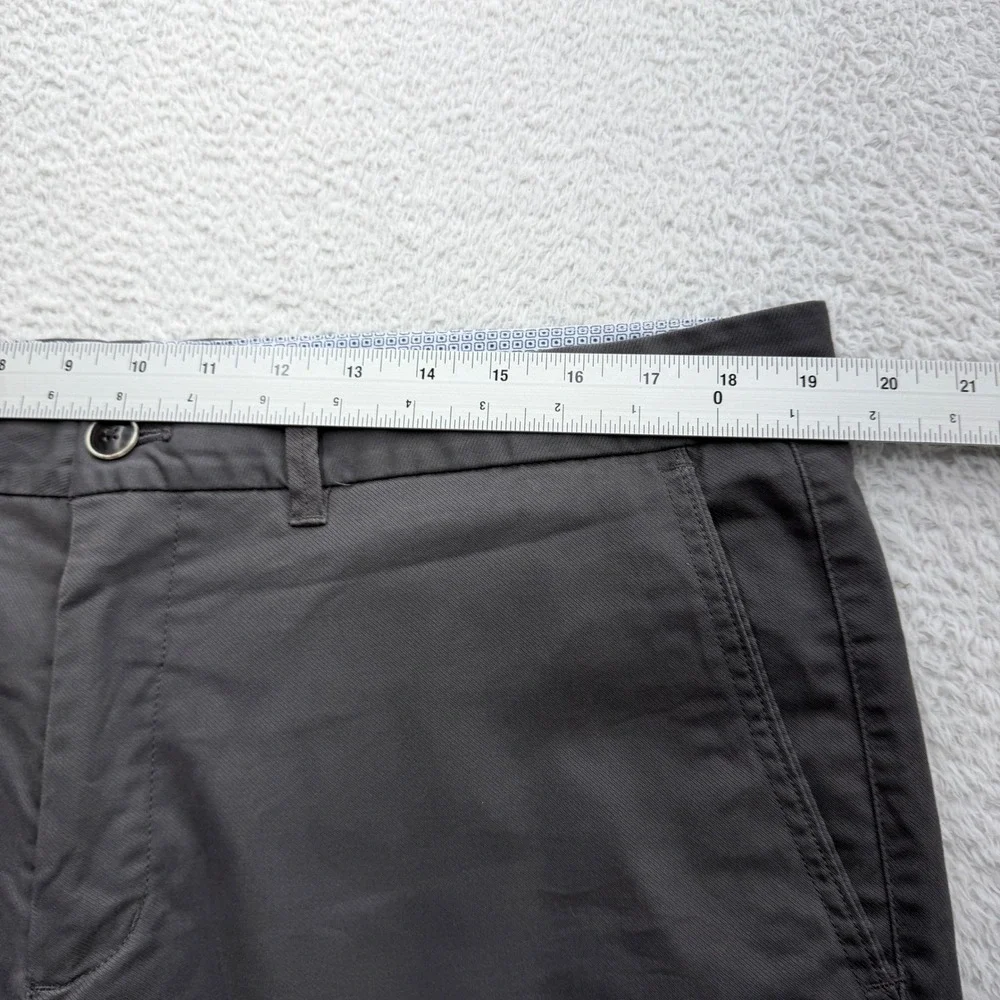 Perk Slim Fit Stretch Chino Pants Mens 38x34 Charcoal‎ Grey Cotton Blend 38/34